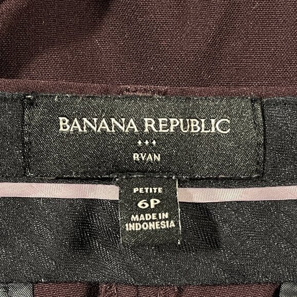 Banana Republic Ryan Women's Straight Chino Pants Red Dark Wash Pants 6P Classic - Picture 11 of 14